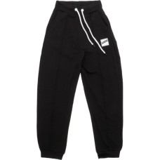 Штани дитячі A-Yugi спортивні на манжетах (7084-158G-black)