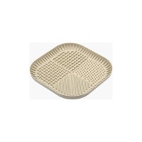 Універсальний посуд для тварин Fiboo Fiboowl килимок для злизування ласощів та їжі, L бежевий (FIB0225)