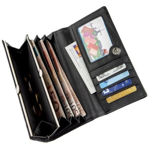 Гаманець Kivi З екошкіри Чорний (19012)