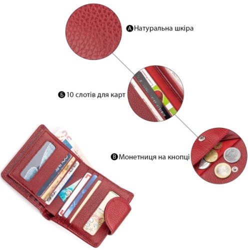 Гаманець ST Leather Червоний (18499)