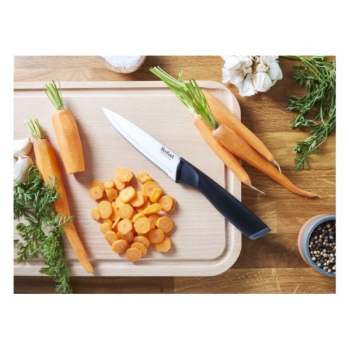 Набір ножів Tefal Essential 3шт, нержавіюча сталь, пластик, чорний (K2219455)