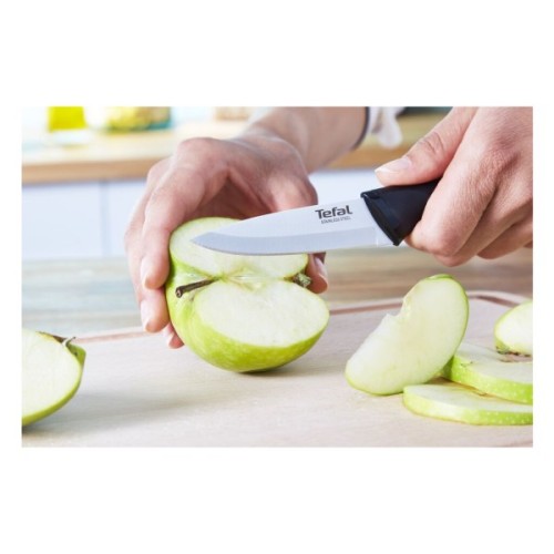 Набір ножів Tefal Essential 3шт, нержавіюча сталь, пластик, чорний (K2219455)