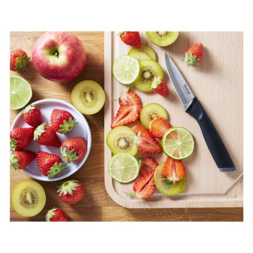 Набір ножів Tefal Essential 3шт, нержавіюча сталь, пластик, чорний (K2219455)