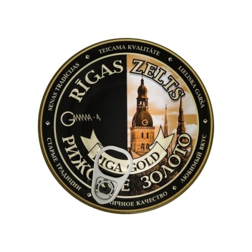 Рибні консерви Ризьке золото Шпроти в оливковій олії 160 г з ключем (4820062447478)