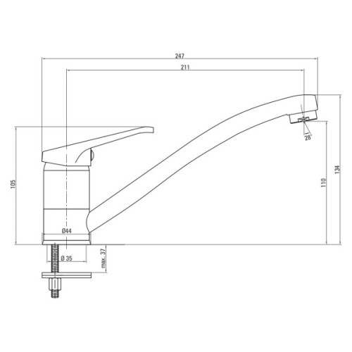 Мийка кухонна Deante Doppio+ зміш. BYU 060M (ZENA0103)