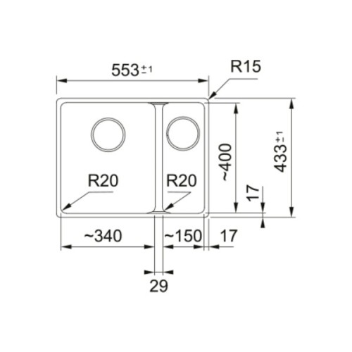 Мийка кухонна Franke 125.0701.784