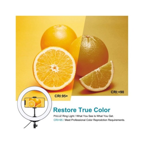 Набір блогера Puluz Ring USB LED lamp 10"+ tripod 1.1m (PKT3053B)
