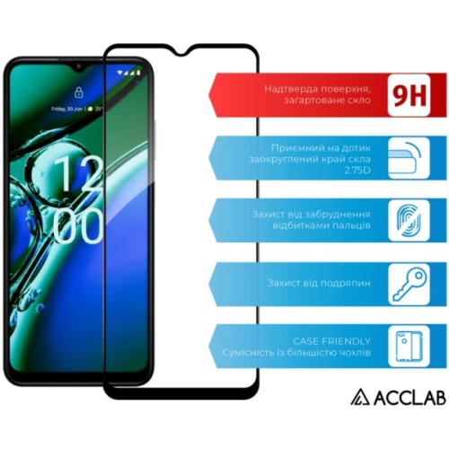 Скло захисне ACCLAB Full Glue Nokia G42 5G Black (1283126582097)
