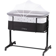 Ліжечко MoMi Приставне ліжечко MoMi REVO (колір - dark grey) (LOZE00021)