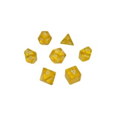 Набір кубиків для настільних ігор Games 7 Days Transparent 7 Dice Set - Yellow (g7dtran04)