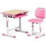 Парта зі стільцем FunDesk Piccolino III Pink-w
