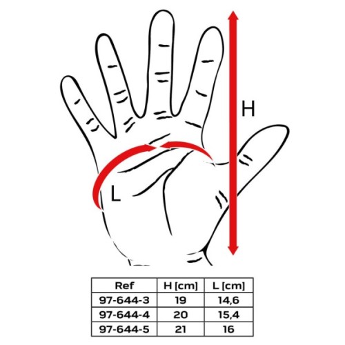 Захисні рукавиці Neo Tools дитячі латекс, поліестер, дихаюча верхня частина, р.4, помаранчевий (97-644-4)