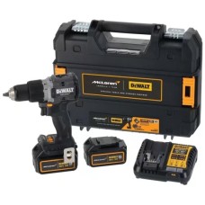 Шуруповерт DeWALT McLaren F1 TEAM LIMITED EDITION, 18V, АКБ 2x5Ah, 90Нм, 0-450·0-1650об/хв, кейс, ЗП, 1.34кг (DCD85MP2T)