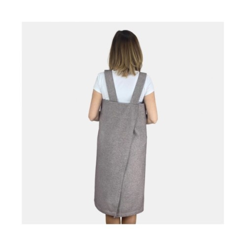 Фартух Прованс у японському стилі Marron довгий (4823093434332)