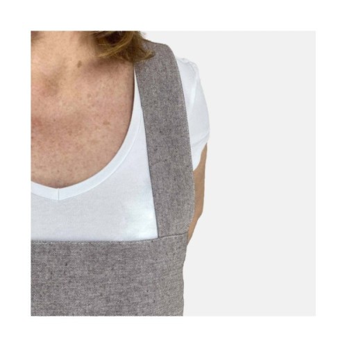 Фартух Прованс у японському стилі Marron довгий (4823093434332)