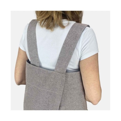 Фартух Прованс у японському стилі Marron довгий (4823093434332)