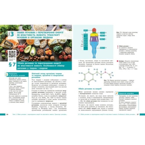 Підручник НУШ Біологія. 8 клас - О.В. Тагліна, А.М. Самойлов, О.М. Утєвська, Л.В. Довгаль Ранок (9786170995896)