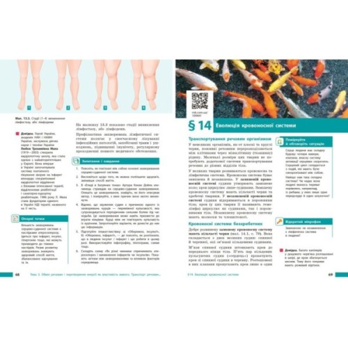 Підручник НУШ Біологія. 8 клас - О.В. Тагліна, А.М. Самойлов, О.М. Утєвська, Л.В. Довгаль Ранок (9786170995896)