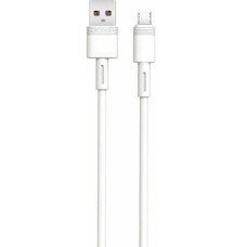Дата кабель USB 2.0 AM to Micro 5P 1.0m 5A white XO (NB166-M-1-WH)