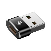 Перехідник USB 2.0 AF to USB-C black Baseus (CAAOTG-01)