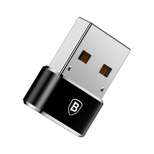 Перехідник USB 2.0 AF to USB-C black Baseus (CAAOTG-01)