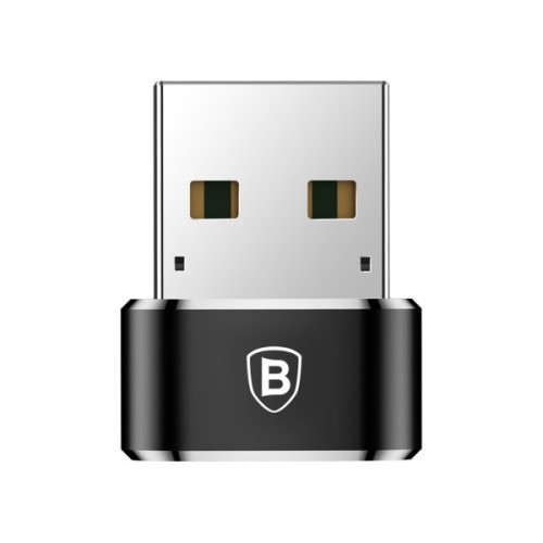 Перехідник USB 2.0 AF to USB-C black Baseus (CAAOTG-01)