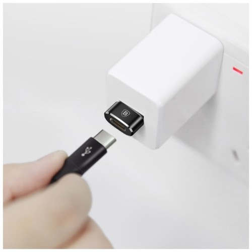 Перехідник USB 2.0 AF to USB-C black Baseus (CAAOTG-01)