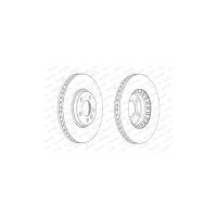 Гальмівний диск FERODO DDF2182C-1