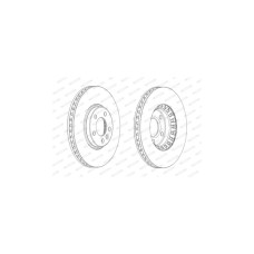 Гальмівний диск FERODO DDF2182C-1