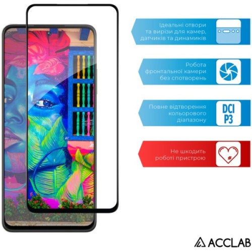 Скло захисне ACCLAB Full Glue Realme C55 Black (1283126579714)