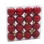 Ялинкова іграшка Chomik пластикові кульки 16шт, 4 см, червоні (5900779893856_2)