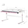 Парта Evo-kids Lite Pink (TH-360 WG/PN Lite)