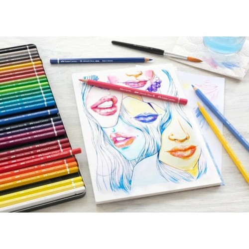 Олівці кольорові Faber-Castell Albrecht Drer ,акварельні, 24 кольора, в металевій коробці (117524) (15438)