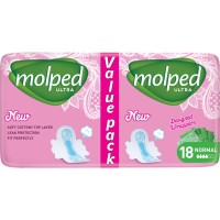 Гігієнічні прокладки Molped Ultra Normal 4 краплі 18 шт. (8690536825165)