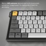 Клавіатура Ajazz AF82 Wireless/Bluetooth/USB UA Gray/White/Orange (AF82-GWO)