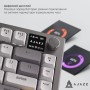 Клавіатура Ajazz AF82 Wireless/Bluetooth/USB UA Gray/White/Orange (AF82-GWO)