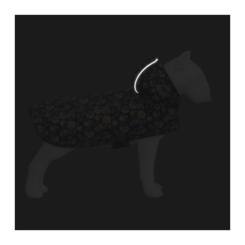 Дощовик для тварин WAUDOG Clothes Накидка з капюшоном Апельсини L (358-4054)
