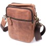 Сумка Vintage Вінтажна для чоловіків з натуральної шкіри Коричнева (22811)