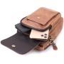 Сумка Vintage Вінтажна для чоловіків з натуральної шкіри Коричнева (22811)
