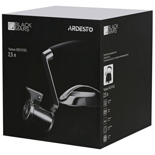 Чайник Ardesto Black Mars 2,5 л (AR0747KS)