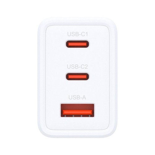 Зарядний пристрій D-Link 2xUSB-C + 1xUSB-A 65W GaN white (DCP-651)