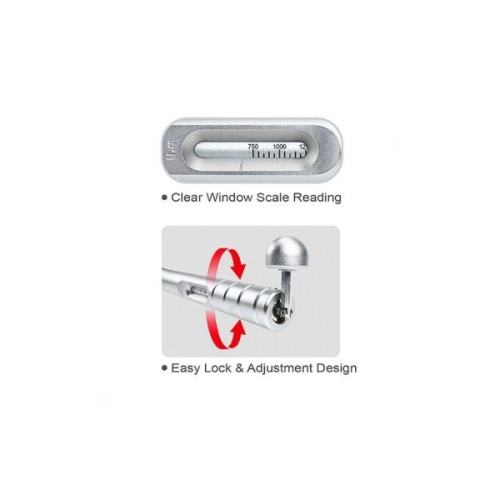 Ключ Toptul динамометричний 1"x950-2350мм 750-2000Nm алюмінієвий (ANAQ32B0)