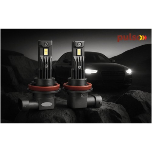 Автолампа PULSO LED-chips 3570 CSP/12v/2x30w/4000Lm/6500K (LP5-H11)