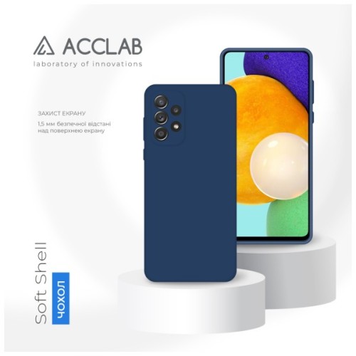 Чохол до мобільного телефона ACCLAB SoftShell Samsung Galaxy A72 Blue (1283126560873)