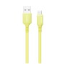 Дата кабель USB 2.0 AM to Micro 5P 1.0m soft silicone yellow ColorWay (CW-CBUM043-Y)