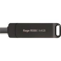 USB флеш накопичувач Patriot 64GB Rage R550 Matte Black USB/Type-C 3.2 (PE64GR550DSAD)