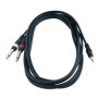 Інсертний кабель RockCable Patch Cable - 2 x TS Jack to TRS MiniJack (1.5m) (RCL 20912 D4)