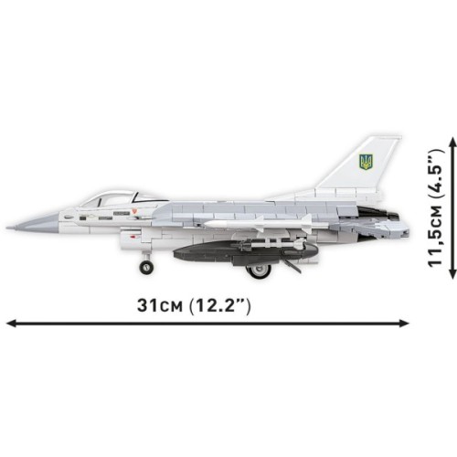 Конструктор Cobi Літак F-16C Fighting Falcon (UA), 500 деталей (COBI-5893)