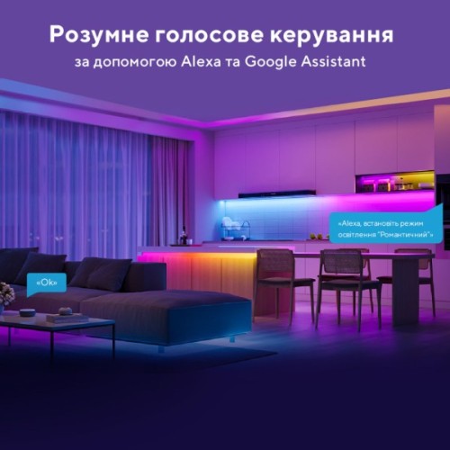 Світлодіодна стрічка Govee RGBIC Basic Wi-Fi + Bluetooth LED Strip Light 5м Білий (H618A3D1)