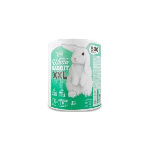 Паперові рушники Grite White Rabbit XXL 2 шари 500 відривів 1 рулон (4770023346091)